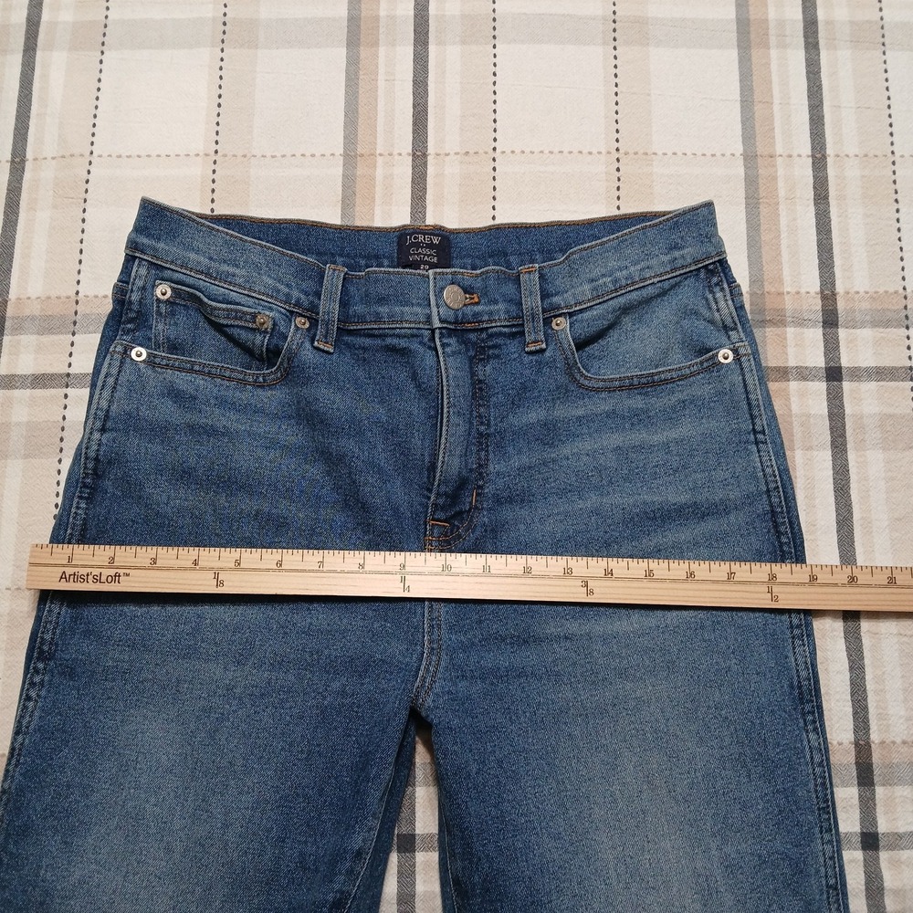 J.CREW‎ Classic Vintage Women's 29 High Rise Stretch Straight Leg Medium Wash - Picture 8 of 10